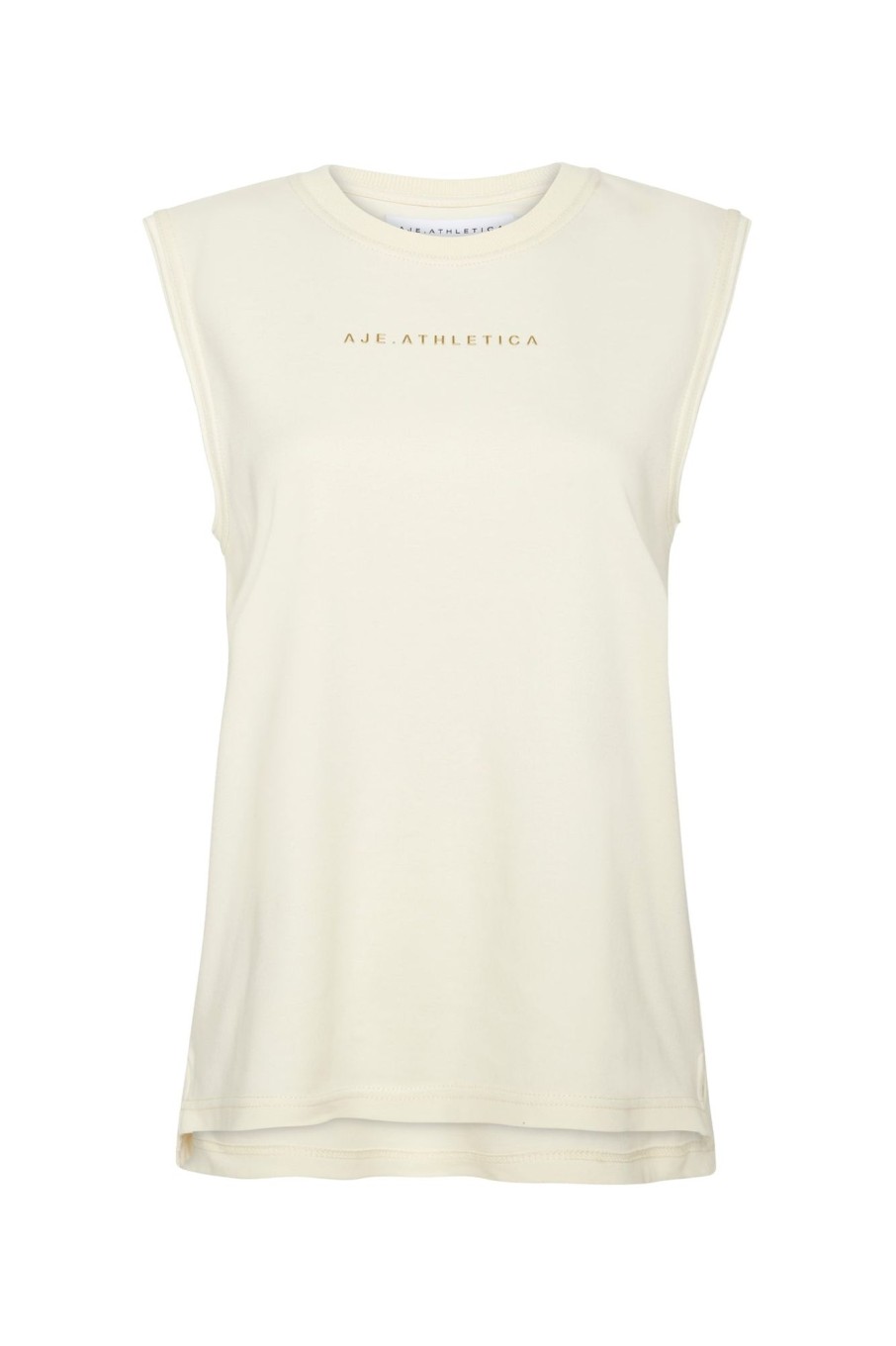 Tops Aje ATHLETICA | Signature Logo Tank 101 Light Ivory/Gold