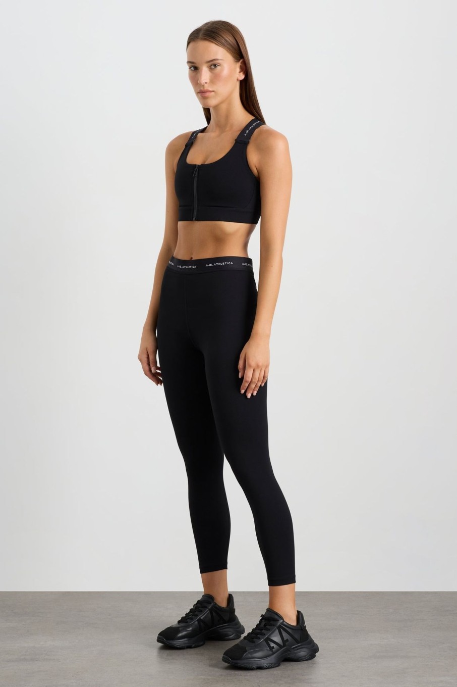 Bottoms Aje ATHLETICA | Contrast Logo 7/8 Legging 203 Black/White