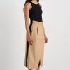 Bottoms Aje ATHLETICA | Wrap Contrast Skirt 615 Natural Tan / Black