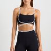 Tops Aje ATHLETICA | Logo Tape Crossover Bra 393 Black/White