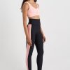 Bottoms Aje ATHLETICA | Colour Block Ankle Length Legging 212 Black / Millennial Pink