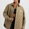 Outerwear Aje ATHLETICA | Quilted Shirt 421 Soft Khaki