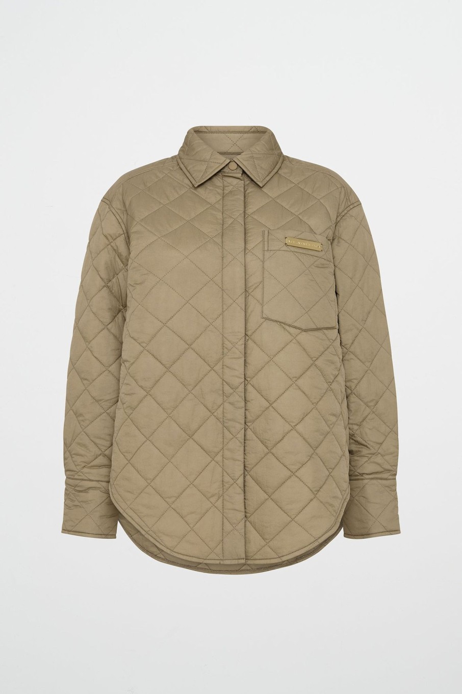 Outerwear Aje ATHLETICA | Quilted Shirt 421 Soft Khaki