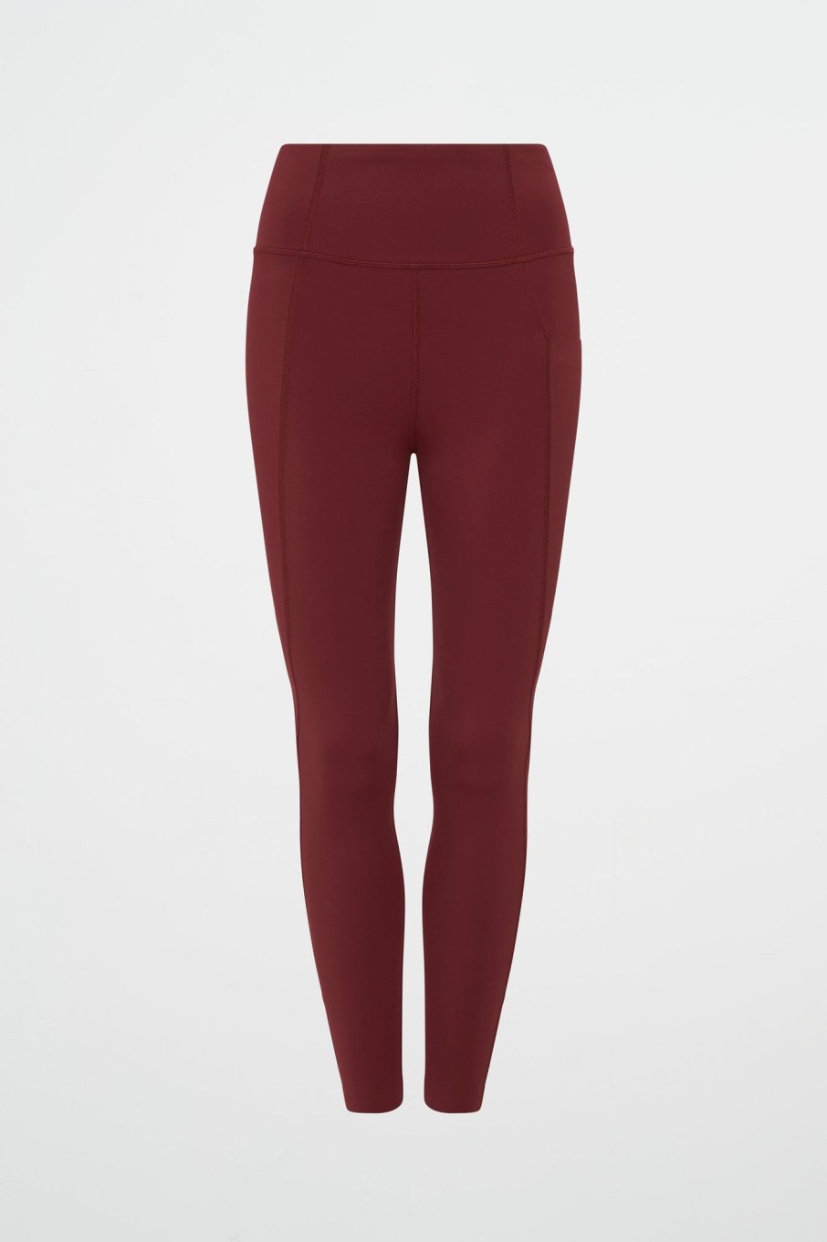 Bottoms Aje ATHLETICA | High Rise Twist 7/8 Legging 223 Burnt Burgundy/Berry