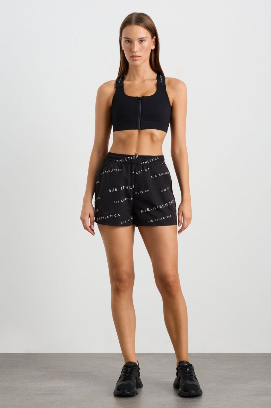 Bottoms Aje ATHLETICA | All Over Logo Spray Short 616 Black/White