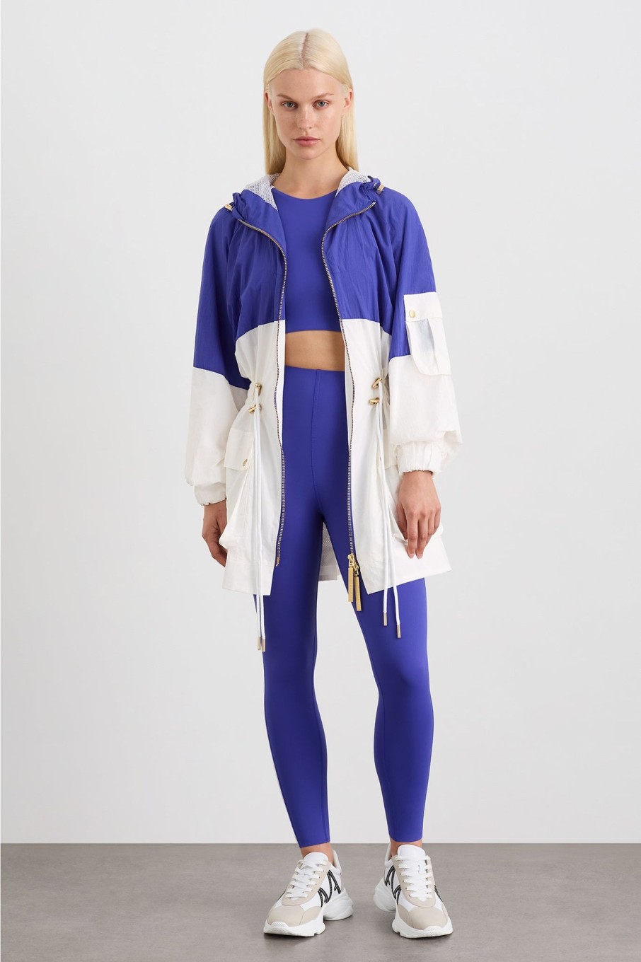 Outerwear Aje ATHLETICA | Oversized Spray Jacket 803 Electric Blue / White