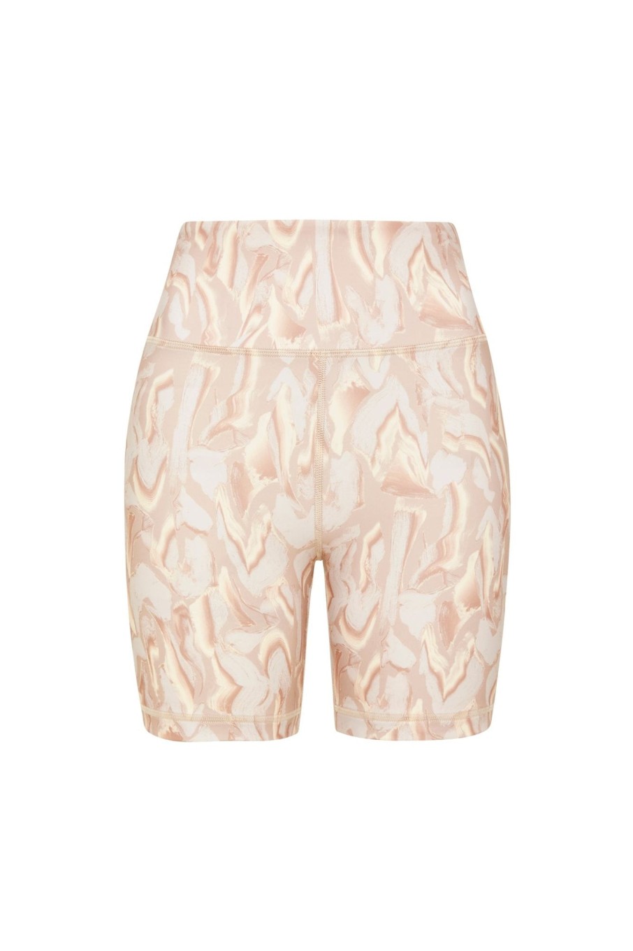 Bottoms Aje ATHLETICA | High Rise Bike Shorts 607 Light Ivory Marble