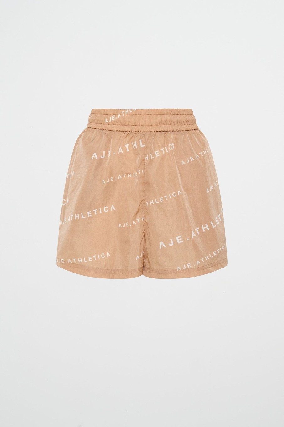 Bottoms Aje ATHLETICA | All Over Logo Spray Short 616 Natural Tan / White