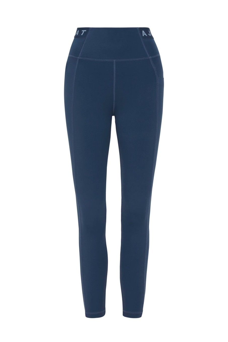 Bottoms Aje ATHLETICA | High Rise Logotape Full Length Legging 208 Midnight Blue/Steel Blue