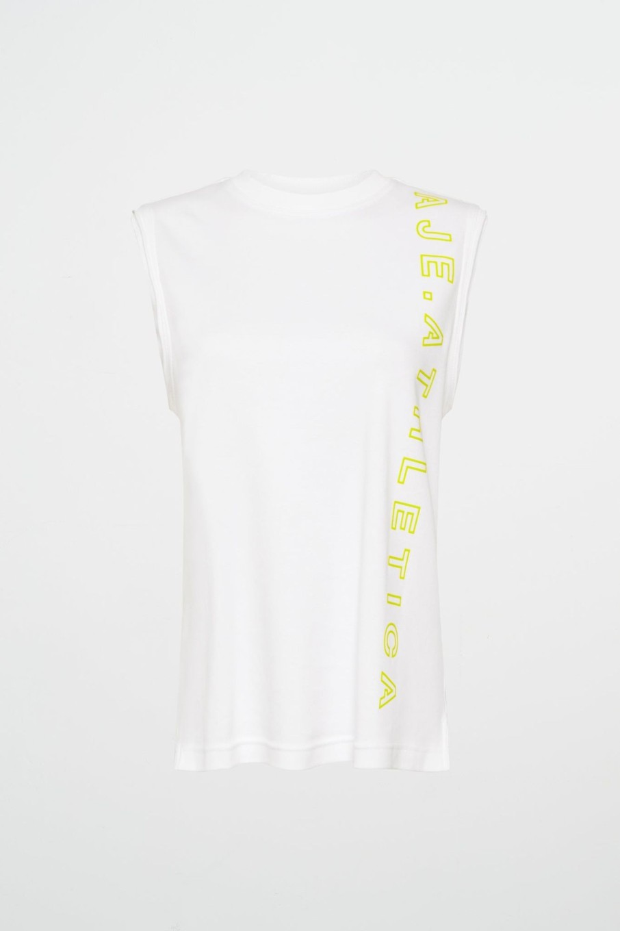 Tops Aje ATHLETICA | Signature Logo Tank 101 White/Citrus Yellow