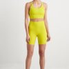 Bottoms Aje ATHLETICA | High Rise Mid Length Bike Short 615 Citrus Yellow