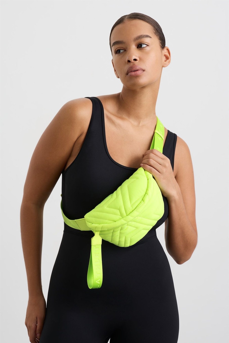 Accessories Aje ATHLETICA | Logo Quilted Belt Bag 930 Lime Green