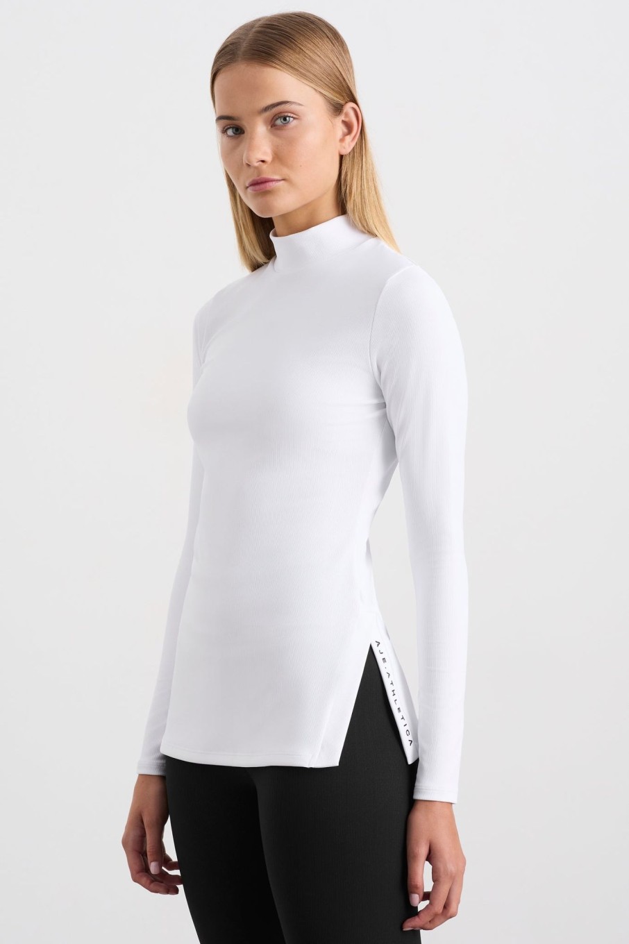 Tops Aje ATHLETICA | Split Hem Mock Top 434 White