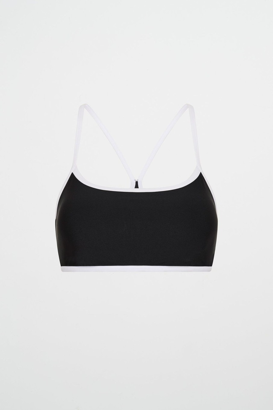 Tops Aje ATHLETICA | Contrast Bind Sports Bra 307 Black/White