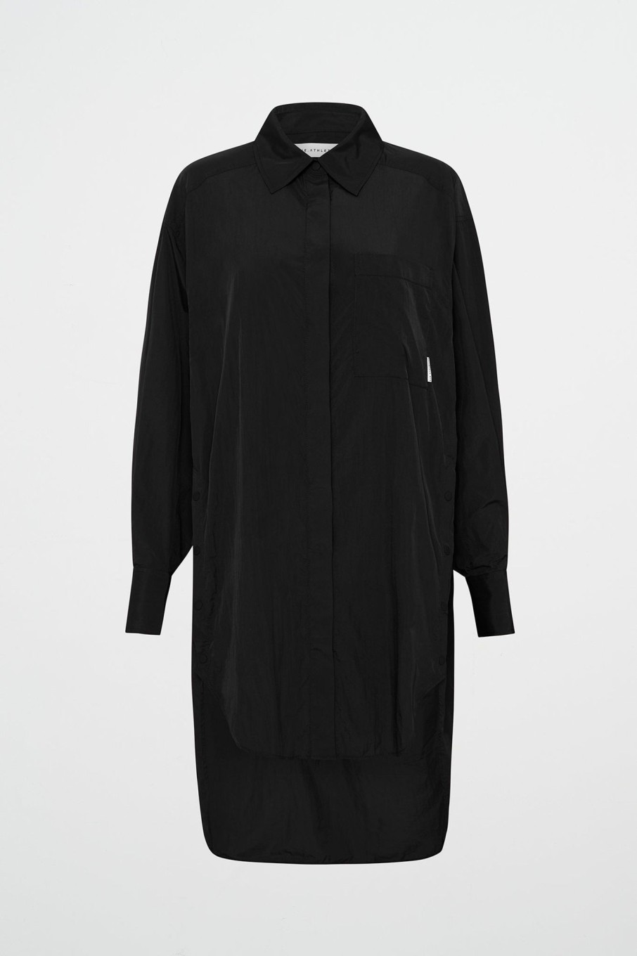 Tops Aje ATHLETICA | Longline Windbreaker Shirt 438 Black