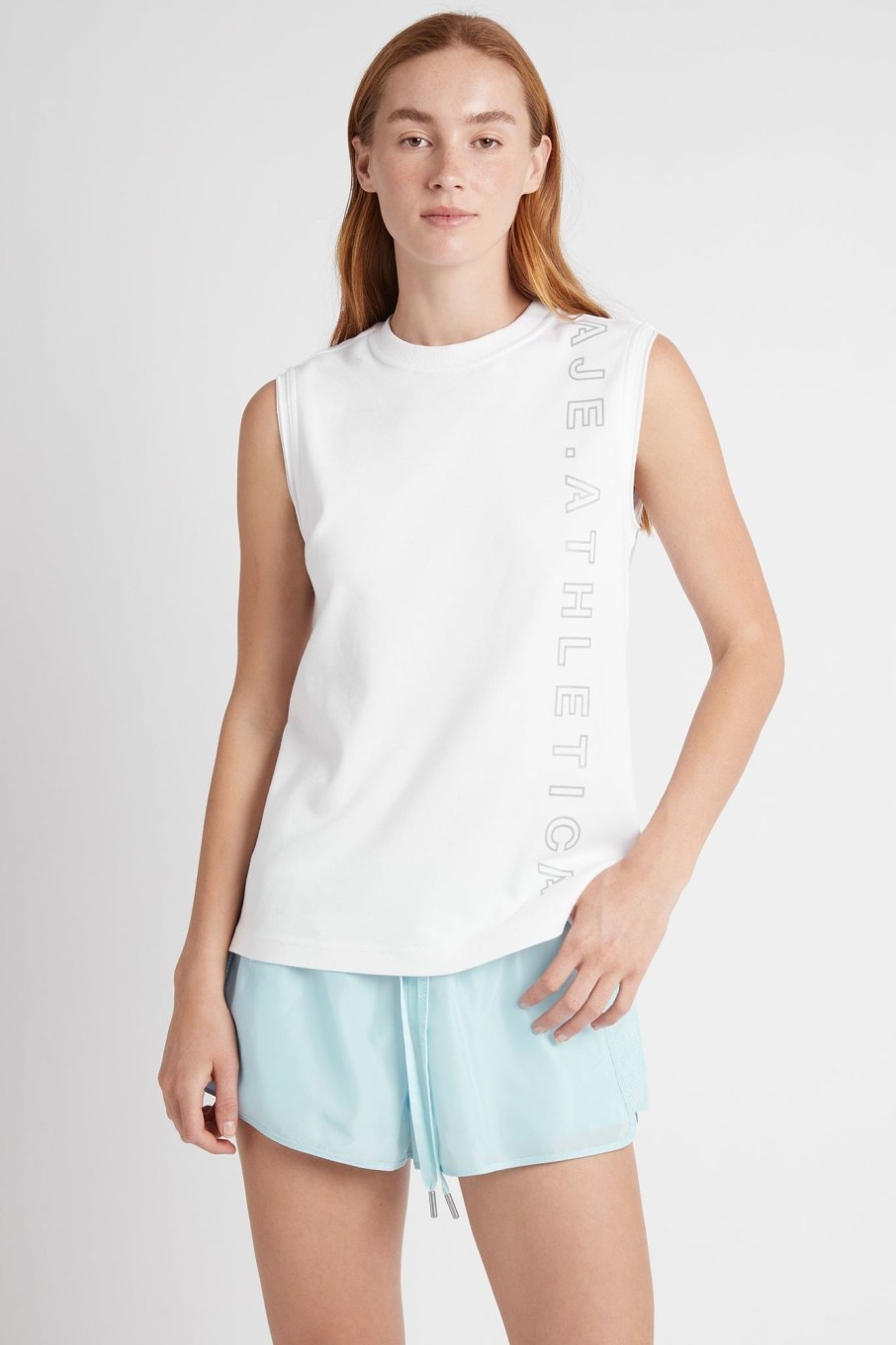 Tops Aje ATHLETICA | Signature Logo Tank 101 White