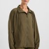 Outerwear Aje ATHLETICA | Panelled Spray Jacket 784 Deep Khaki