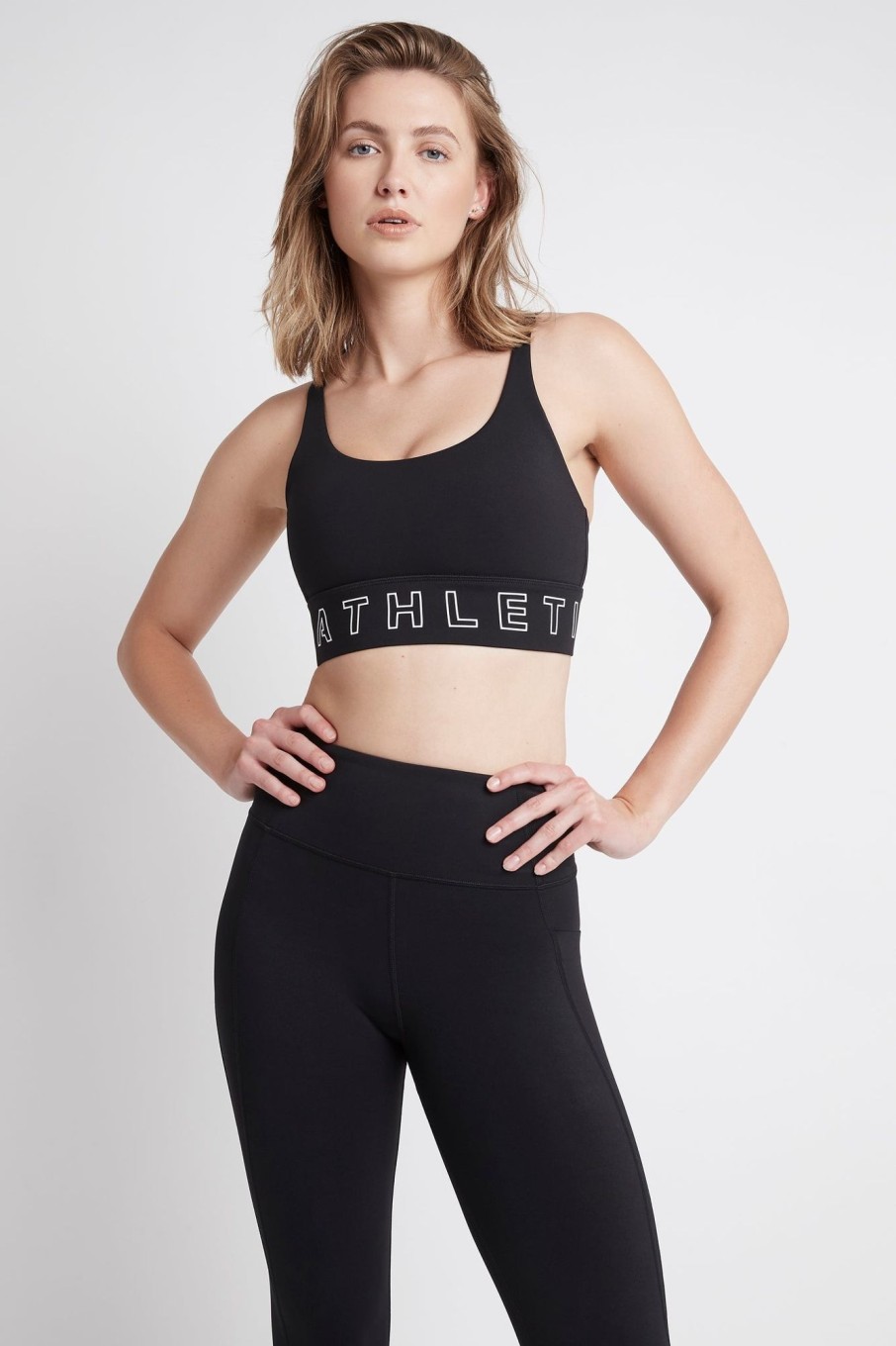 Tops Aje ATHLETICA | Logotape Sports Bra 310 Black/White