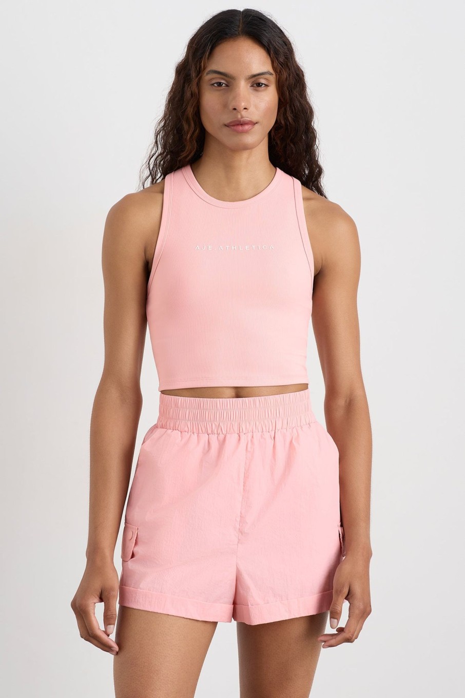 Tops Aje ATHLETICA | Ottoman Rib Tank 135 Millenial Pink