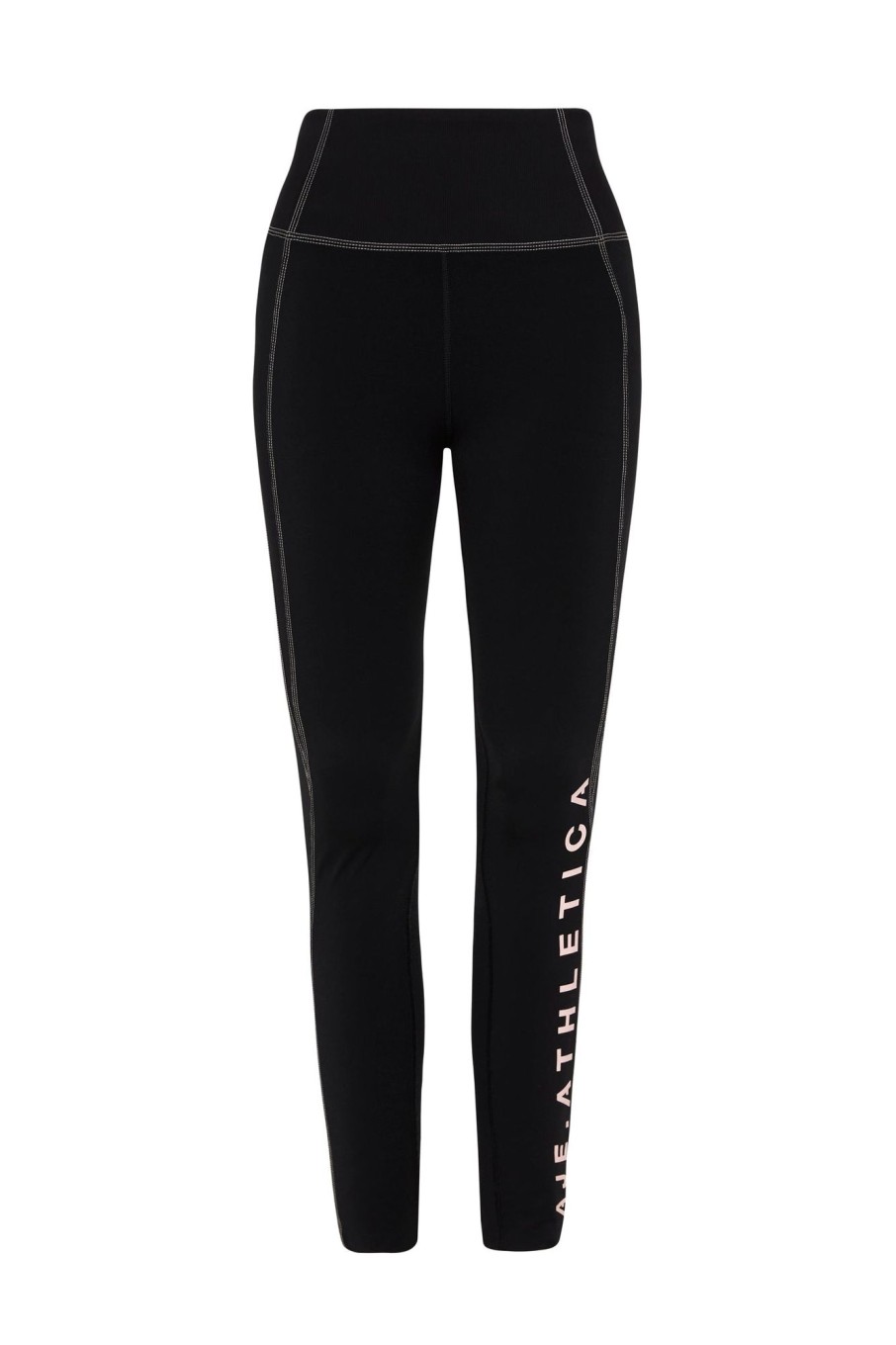 Bottoms Aje ATHLETICA | High Rise Full Length Legging 215 Black/Light Ivory