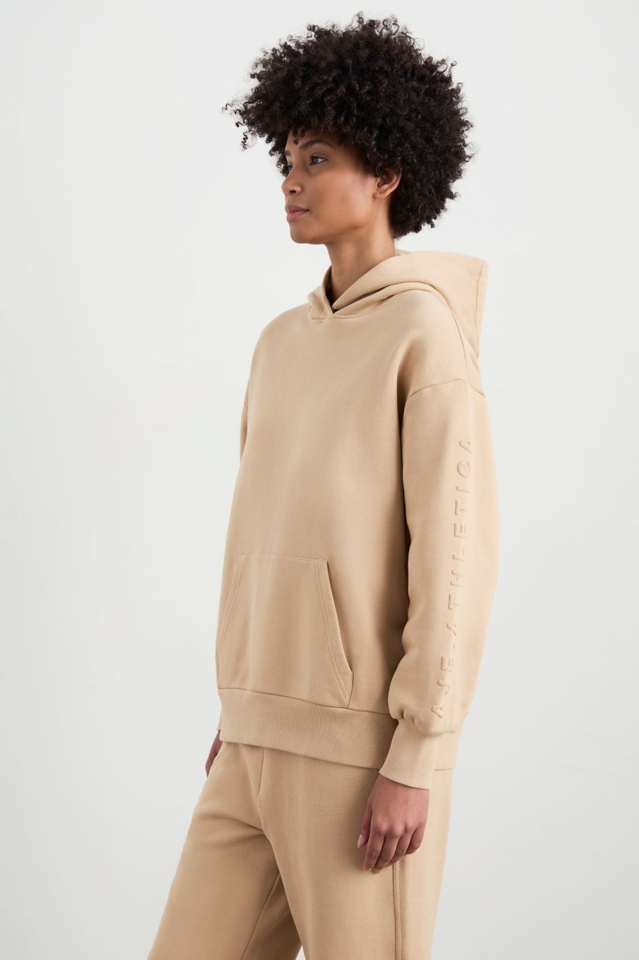 Outerwear Aje ATHLETICA | Boyfriend Hoodie 411 Biscotti Beige