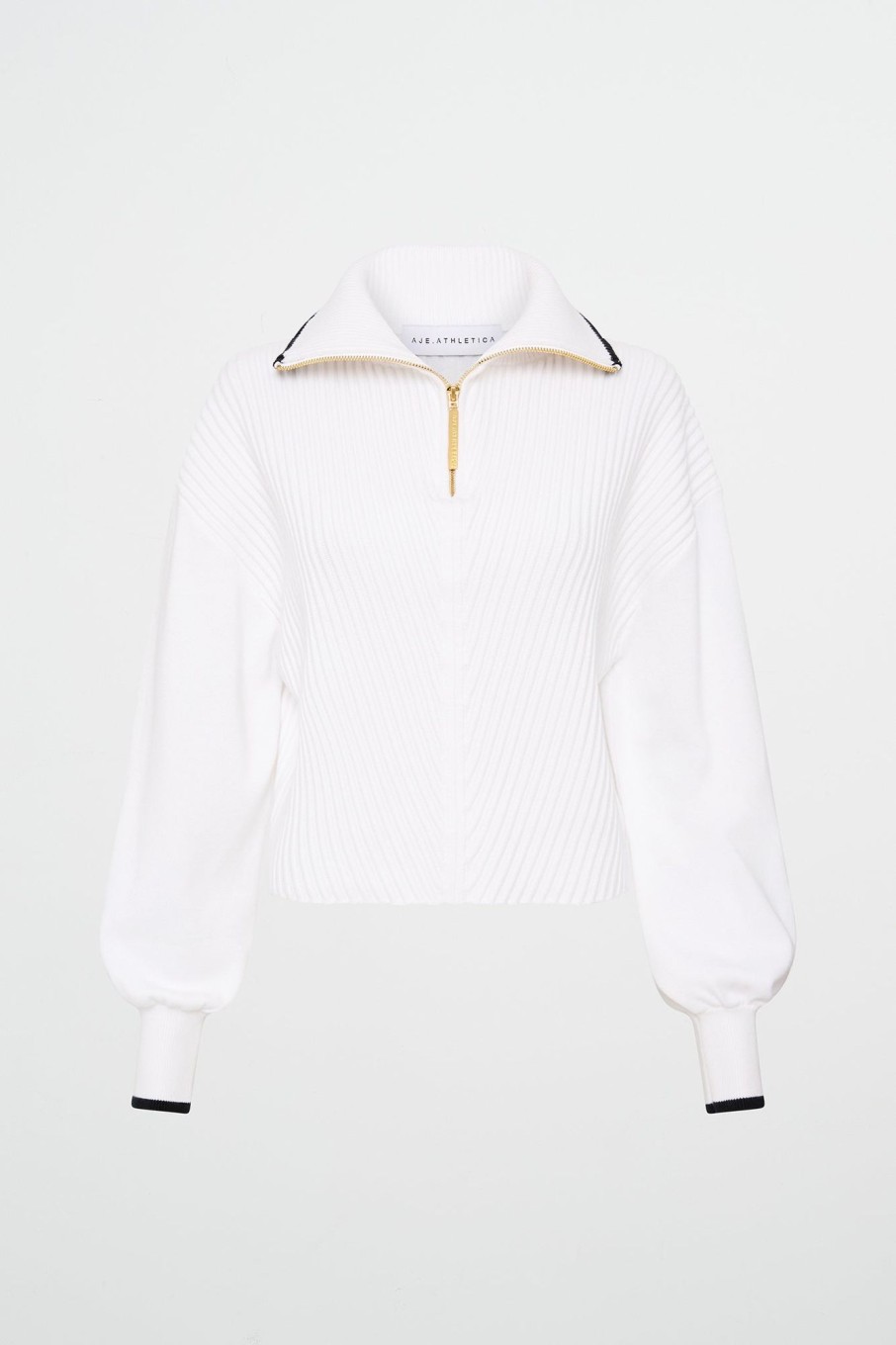 Outerwear Aje ATHLETICA | Cropped Ottoman Knit 414 White