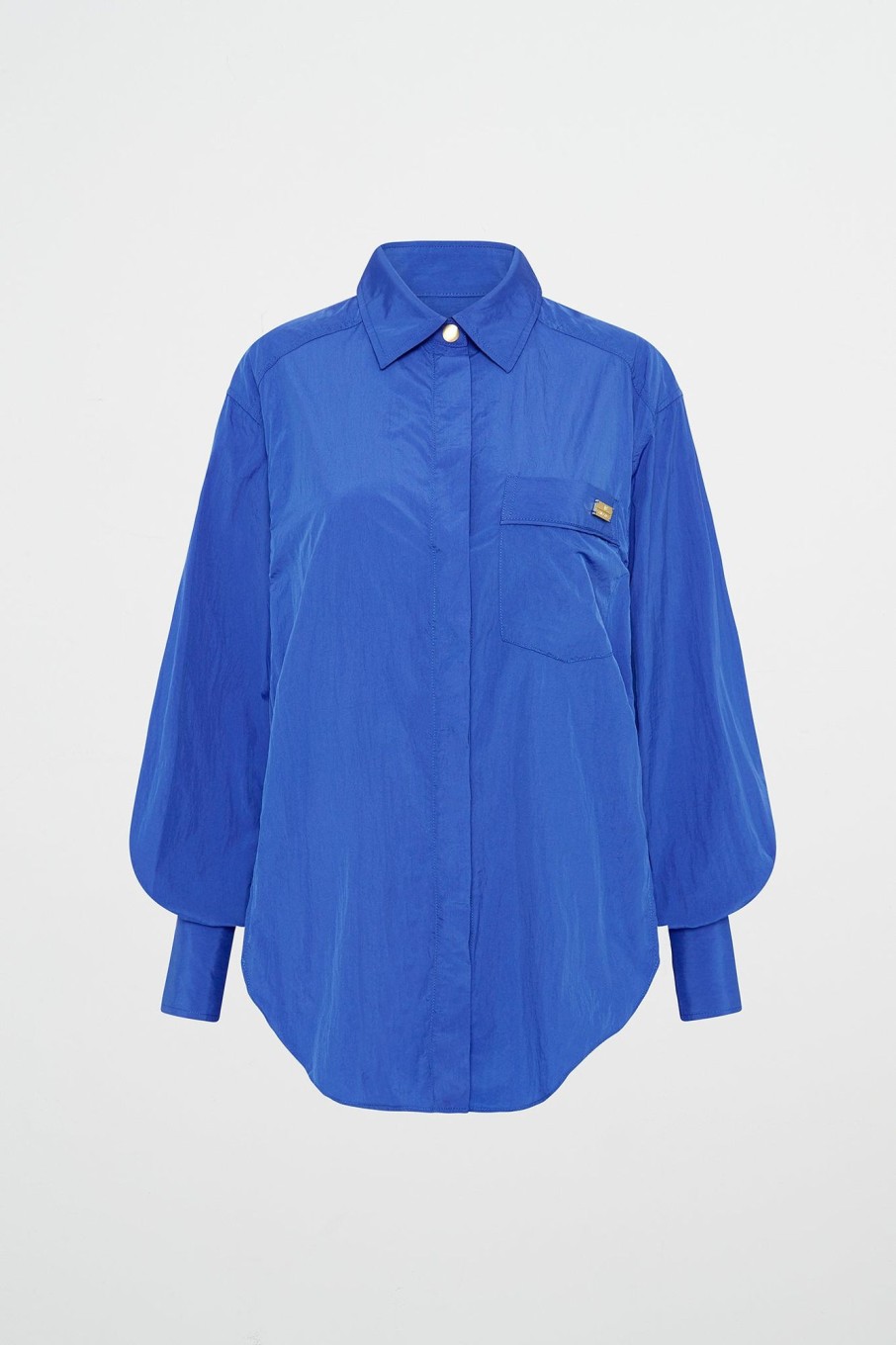 Tops Aje ATHLETICA | Side Split Windbreaker Shirt 406 Cobalt Blue