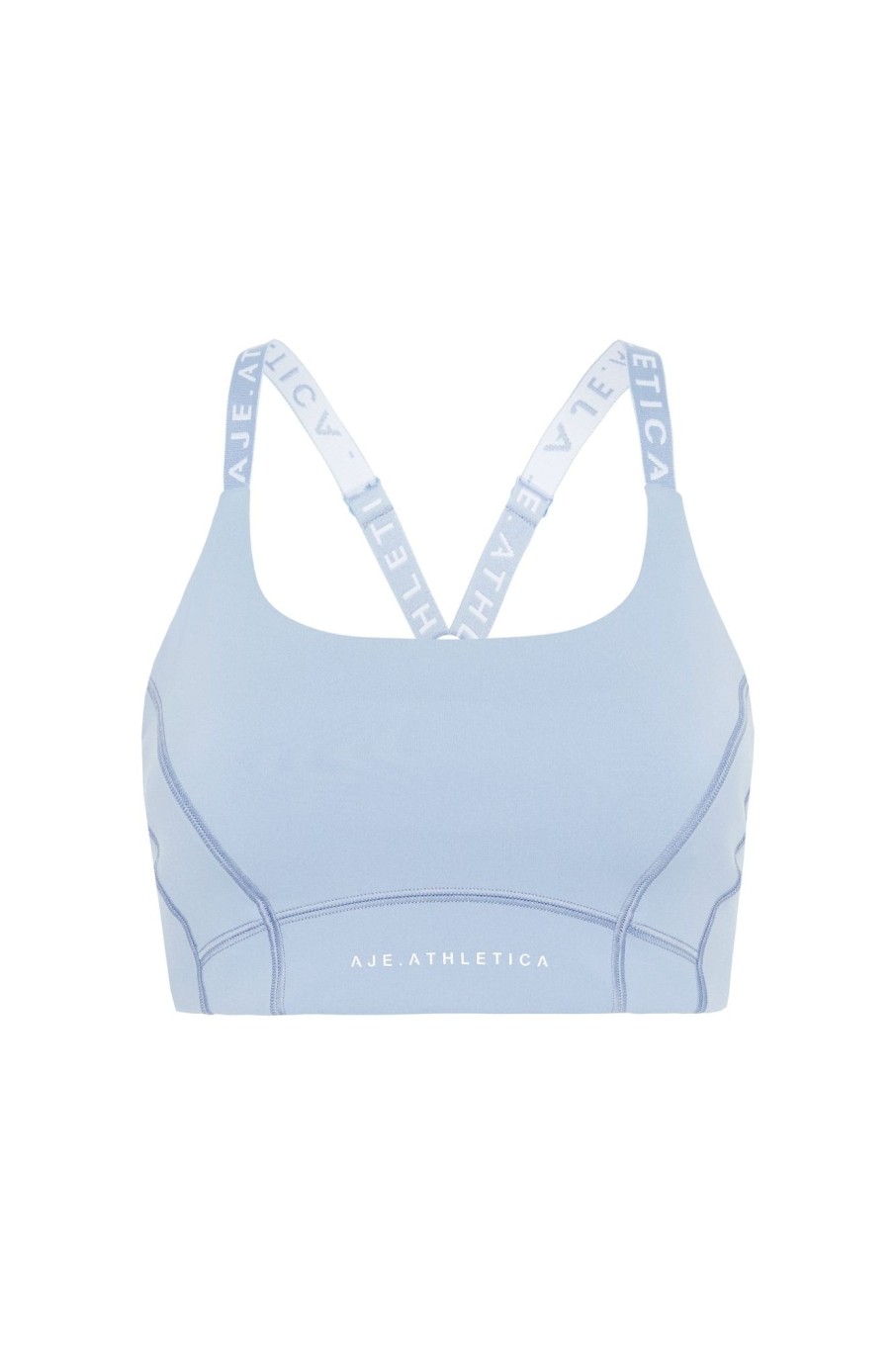 Tops Aje ATHLETICA | Adjustable Logotape High Impact Sports Bra 318 Steel Blue