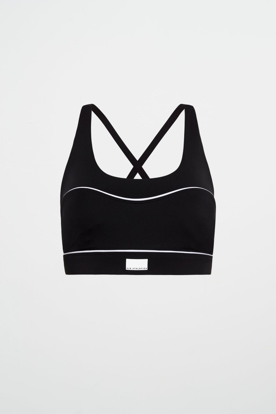 Tops Aje ATHLETICA | Sweetheart Piping Bra 330 Black/White