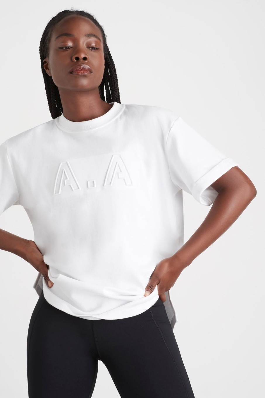 Tops Aje ATHLETICA | Embossed Classic Logo T-Shirt 103 White