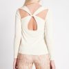 Tops Aje ATHLETICA | Long Sleeve Yoga Top 121 Light Ivory