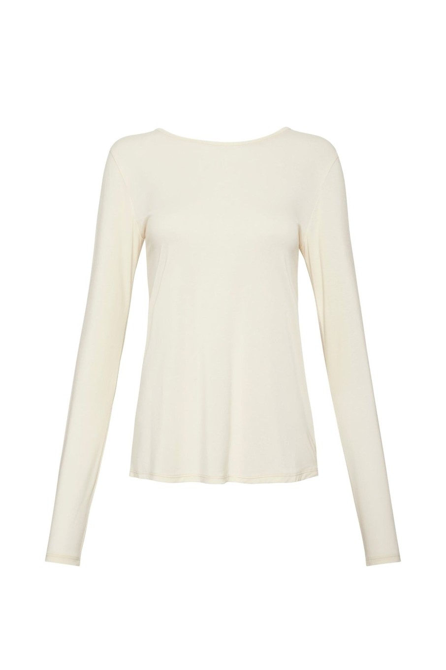 Tops Aje ATHLETICA | Long Sleeve Yoga Top 121 Light Ivory