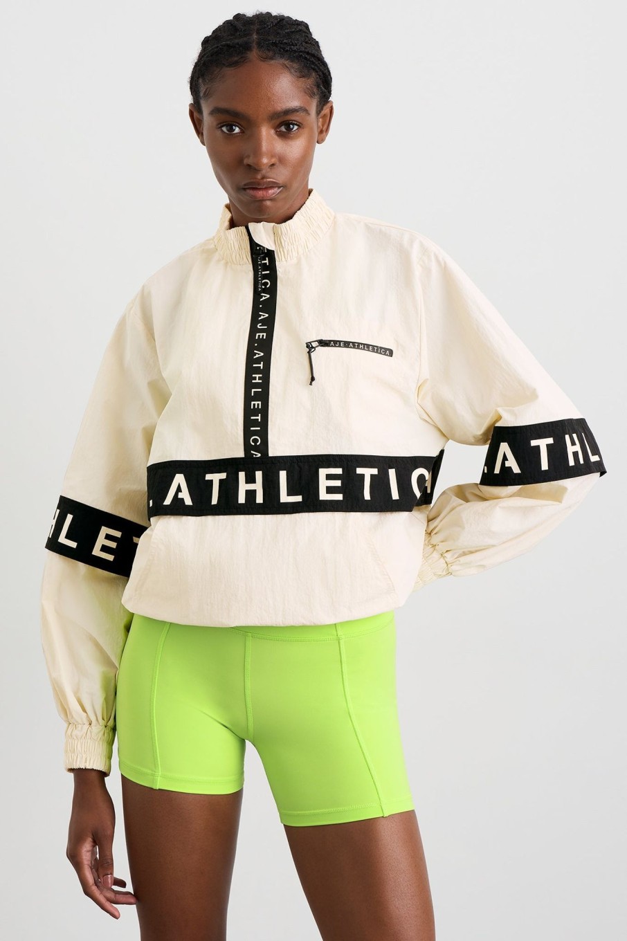 Outerwear Aje ATHLETICA | Convertible Jacket 742 Limestone Beige Black