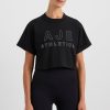 Tops Aje ATHLETICA | Block Logo Cropped Tee 105 Black/White