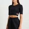 Tops Aje ATHLETICA | Elasticated Cut Out Tee 195 Black