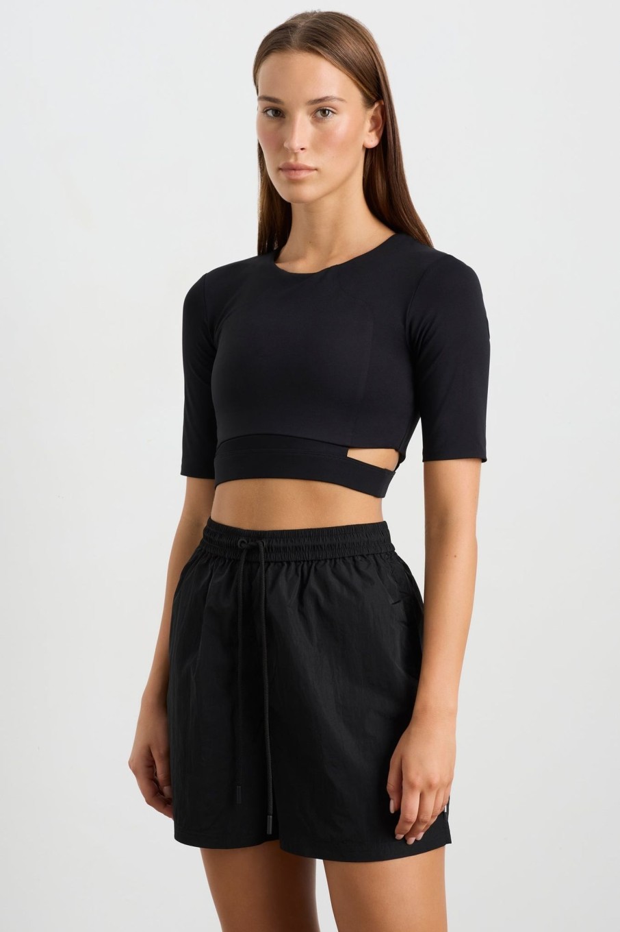 Tops Aje ATHLETICA | Elasticated Cut Out Tee 195 Black