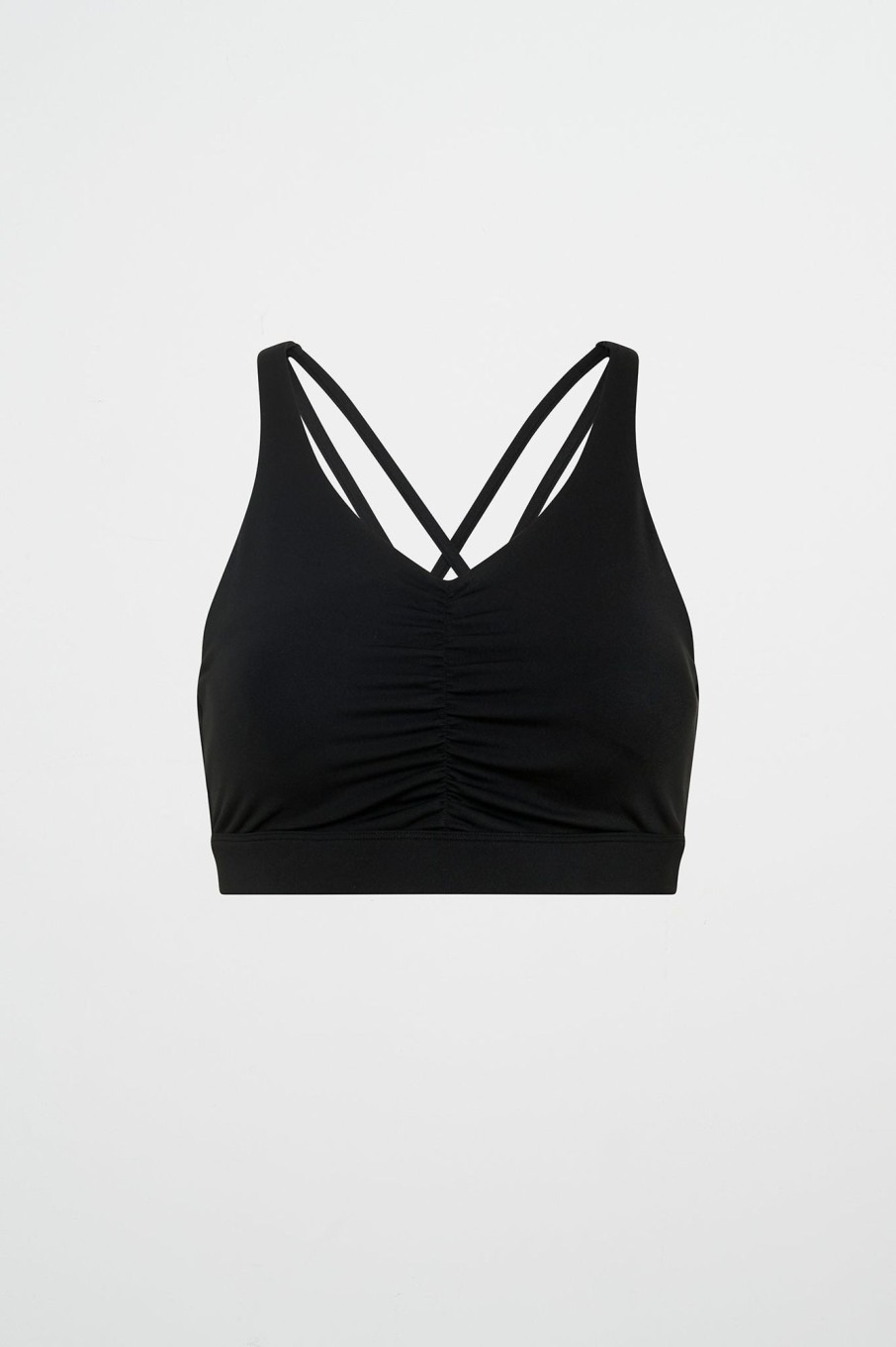 Tops Aje ATHLETICA | Ruched Crossback Bra 353 Black