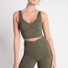 Tops Aje ATHLETICA | Corset Crop Top 312 Forest Green