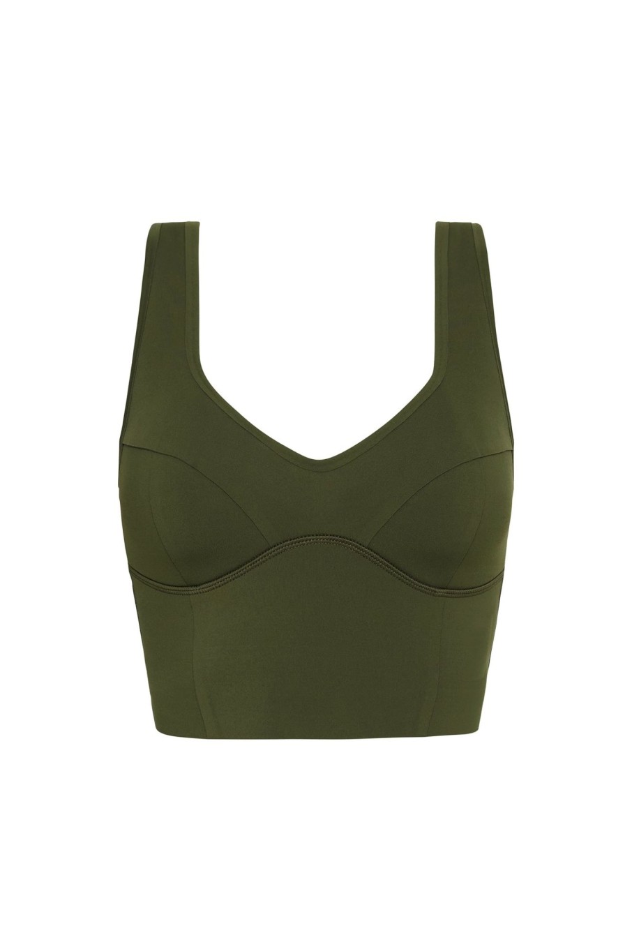 Tops Aje ATHLETICA | Corset Crop Top 312 Forest Green