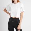 Tops Aje ATHLETICA | Cropped Embossed Classic Logo T-Shirt 105 White