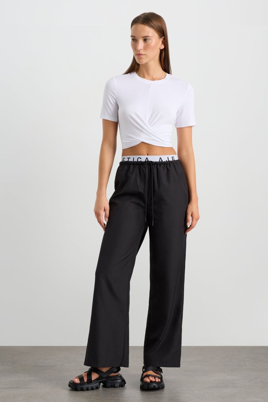 Bottoms Aje ATHLETICA | Split Back Relaxed Pant 516 Black