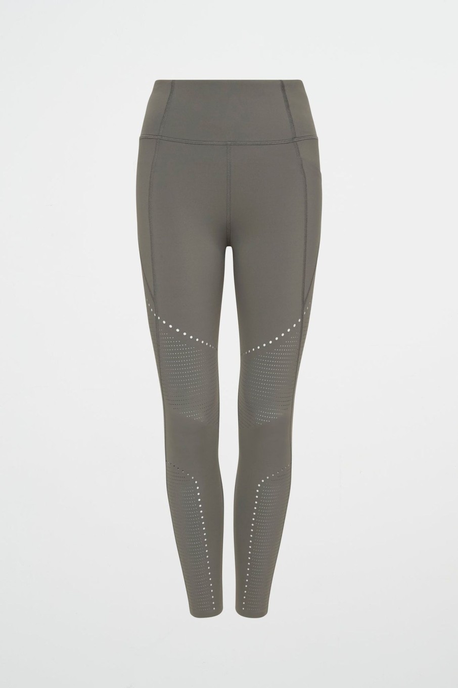 Bottoms Aje ATHLETICA | High Rise Perforated 7/8 Legging 227 Midnight Grey/Reflective