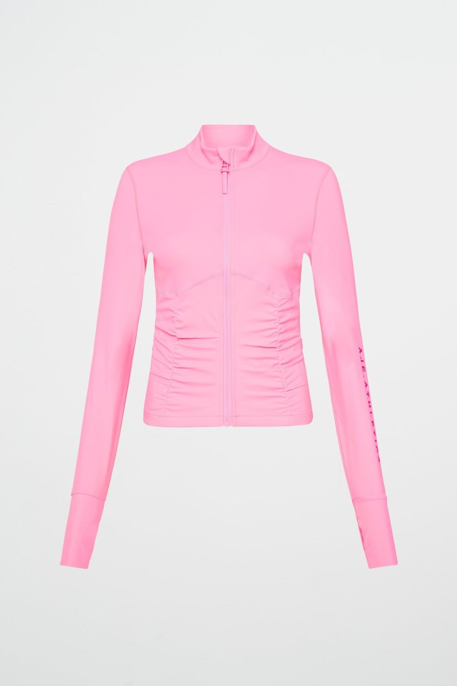 Outerwear Aje ATHLETICA | Ruched Running Jacket 746 Candy Pink