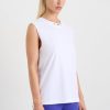 Tops Aje ATHLETICA | Long Line Tank 101 White