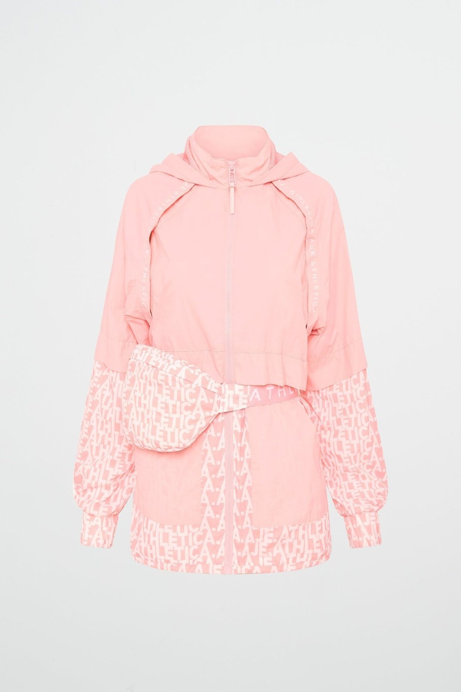 Outerwear Aje ATHLETICA | Convertible Spray Jacket 716 Millenial Pink