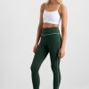 Bottoms Aje ATHLETICA | 7/8 Piped Leggings 203 Pine Green White