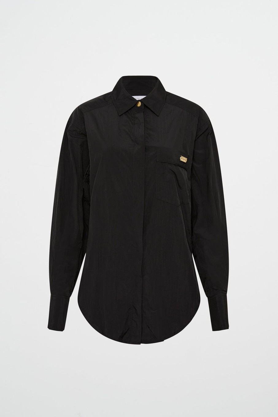 Tops Aje ATHLETICA | Side Split Windbreaker Shirt 406 Black