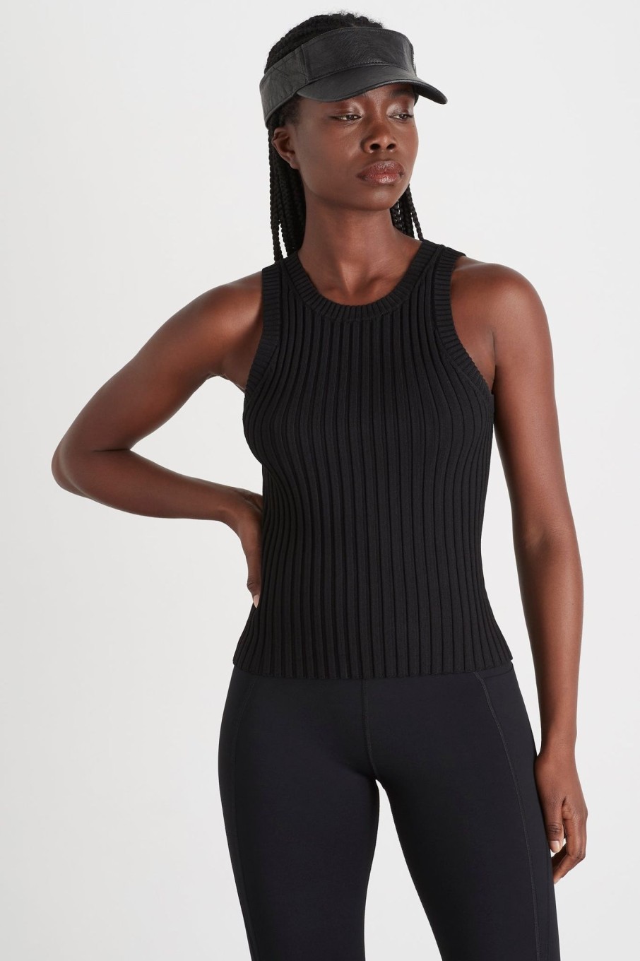 Tops Aje ATHLETICA | Slim Knitted Tank 107 Black