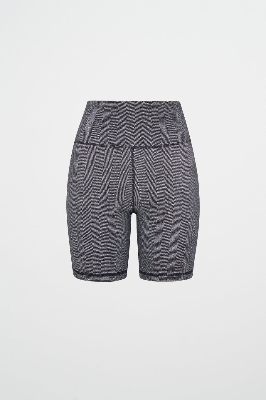 Bottoms Aje ATHLETICA | High Rise Bike Shorts 607 Herringbone Print