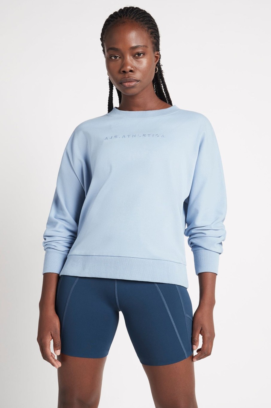 Outerwear Aje ATHLETICA | Signature Logo Sweatshirt 122 Steel Blue